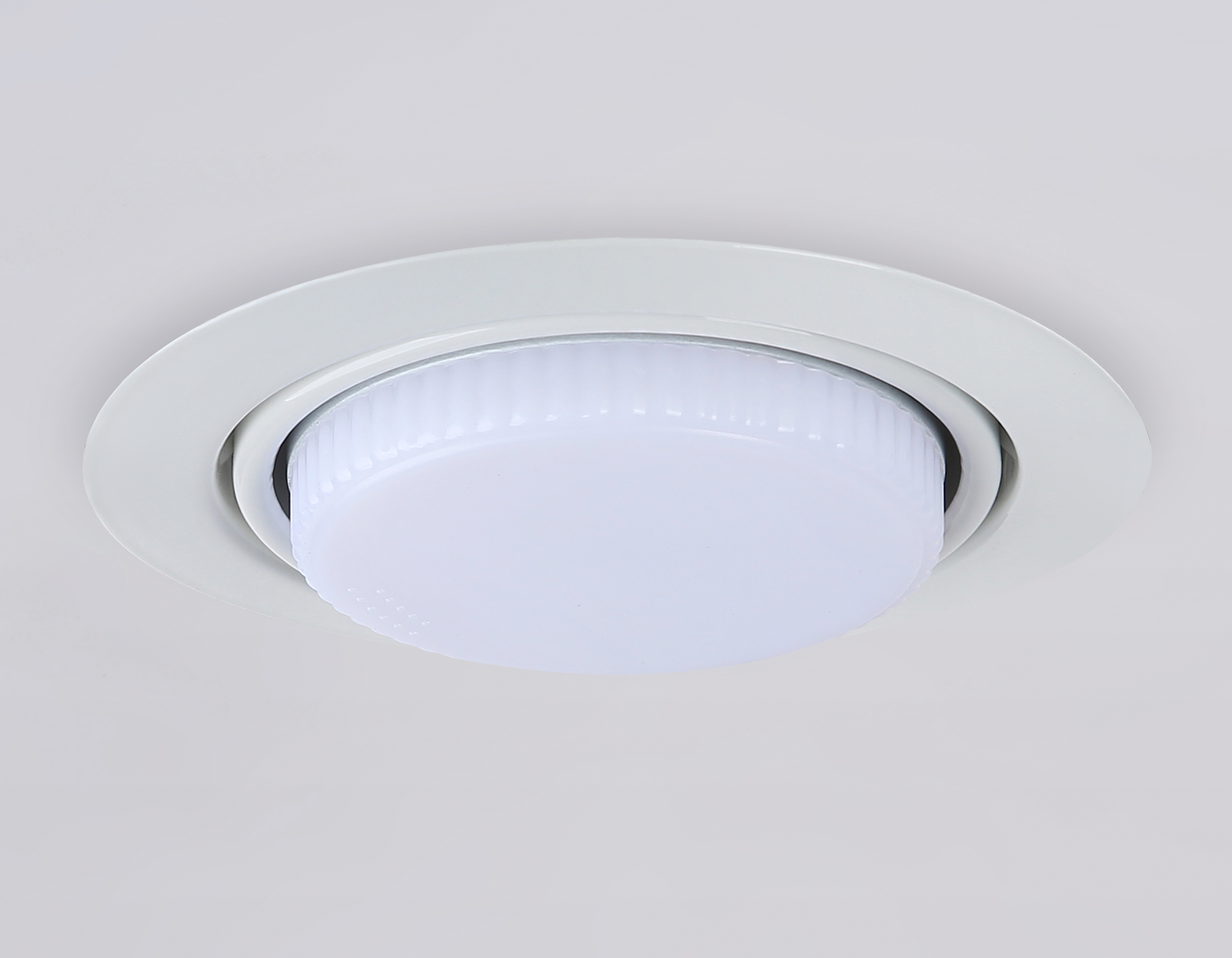 Светильник встраиваемый поворотный со сменной лампой GX53 G10122 WH белый GX53 max 12W D120*48 - Viokon.com