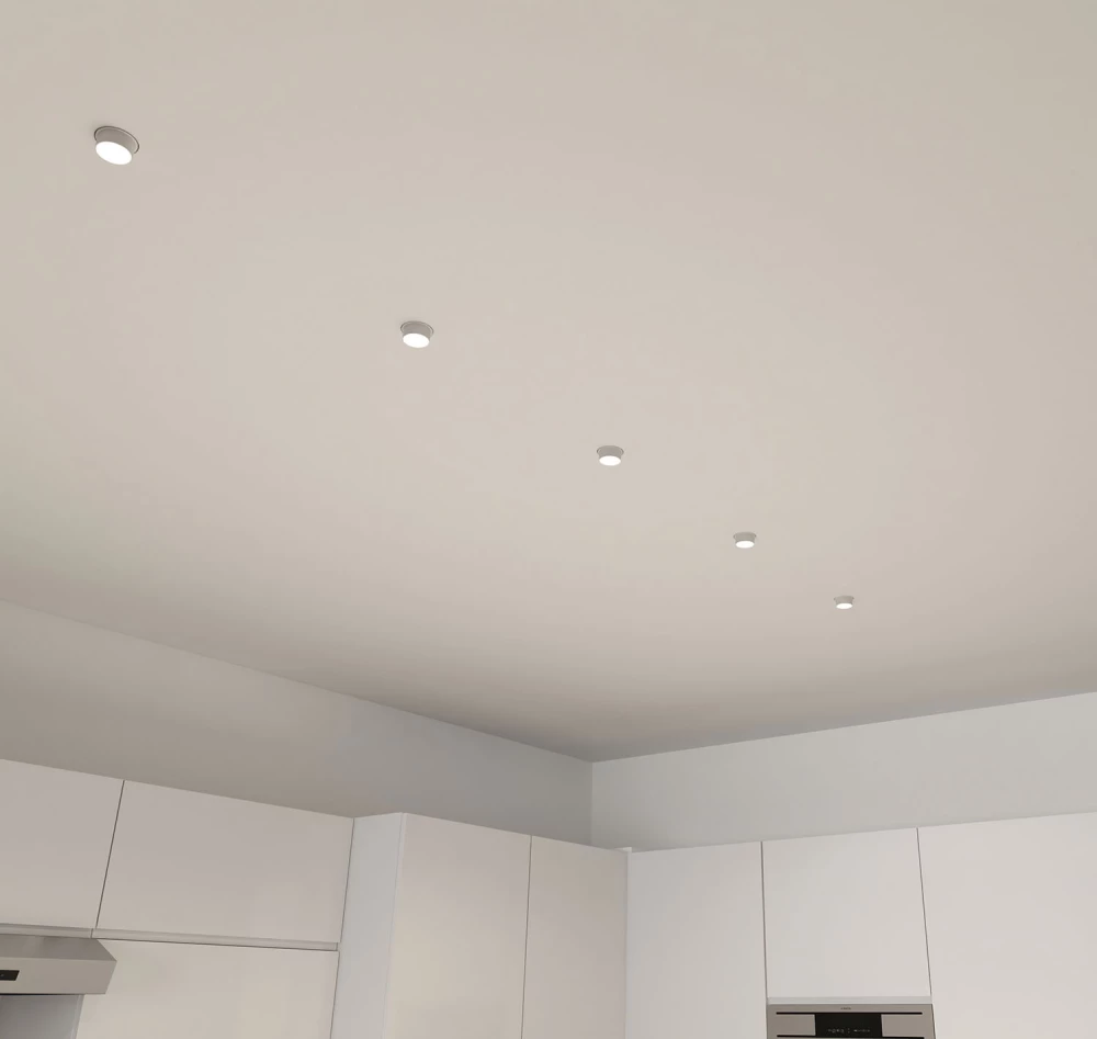 DK3056-WH Встраиваемый светильник под шпатлевку IP20 до 15 Вт LED GU53 белый пластик - Viokon.com