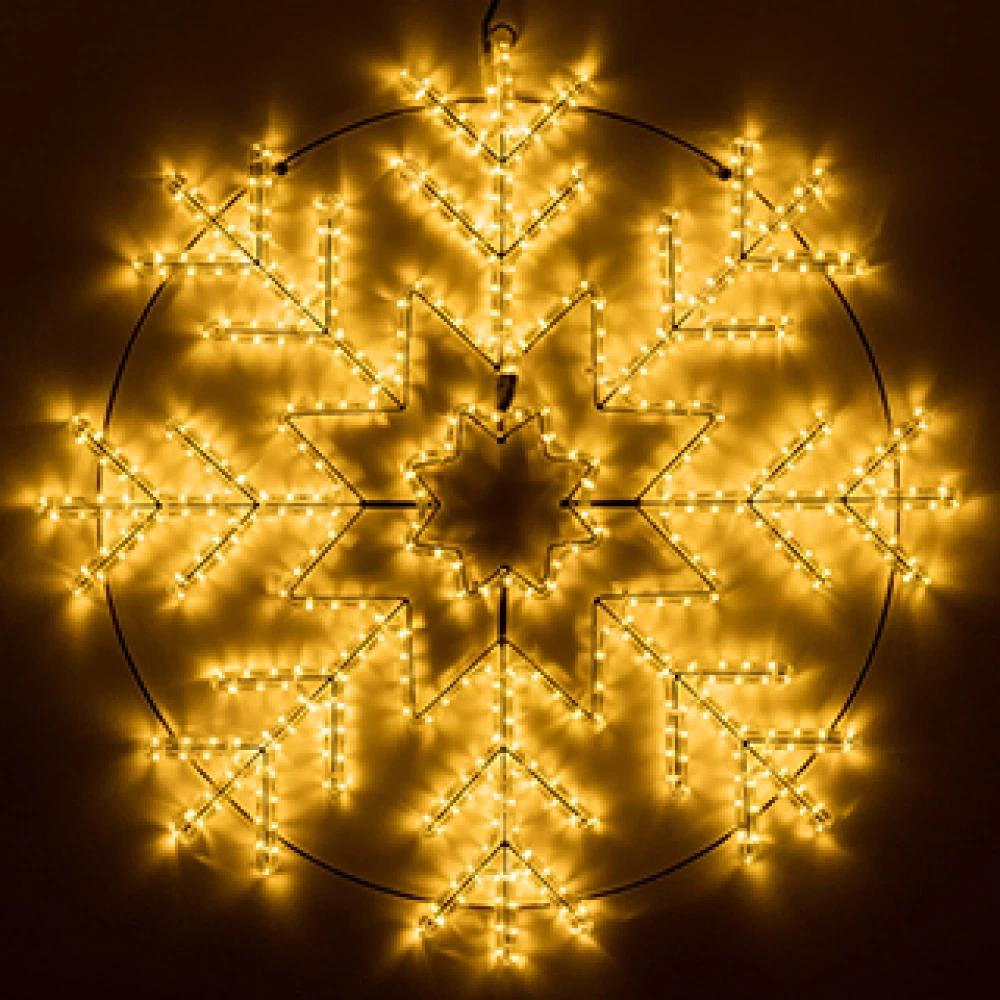 Фигура светодиодная ARD-SNOWFLAKE-M8-950x950-540LED Warm (230V, 33W) (Ardecoled, IP65, 1 год) 034255 - Viokon.com