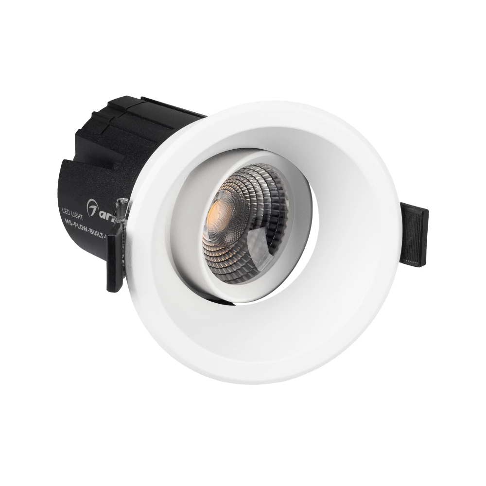 Светильник MS-FLOW-BUILT-R85-6W Warm3000 (WH, 55 deg, 230V) (Arlight, IP20 Металл, 5 лет) 060923 - Viokon.com