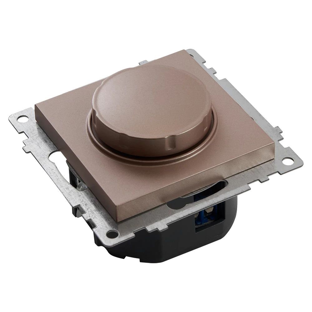 Выключатель диммирующий TRIAC(механизм), STEKKER GLS10-7106-02, 250V, 500W, серия Катрин, шампань (39601) - Viokon.com