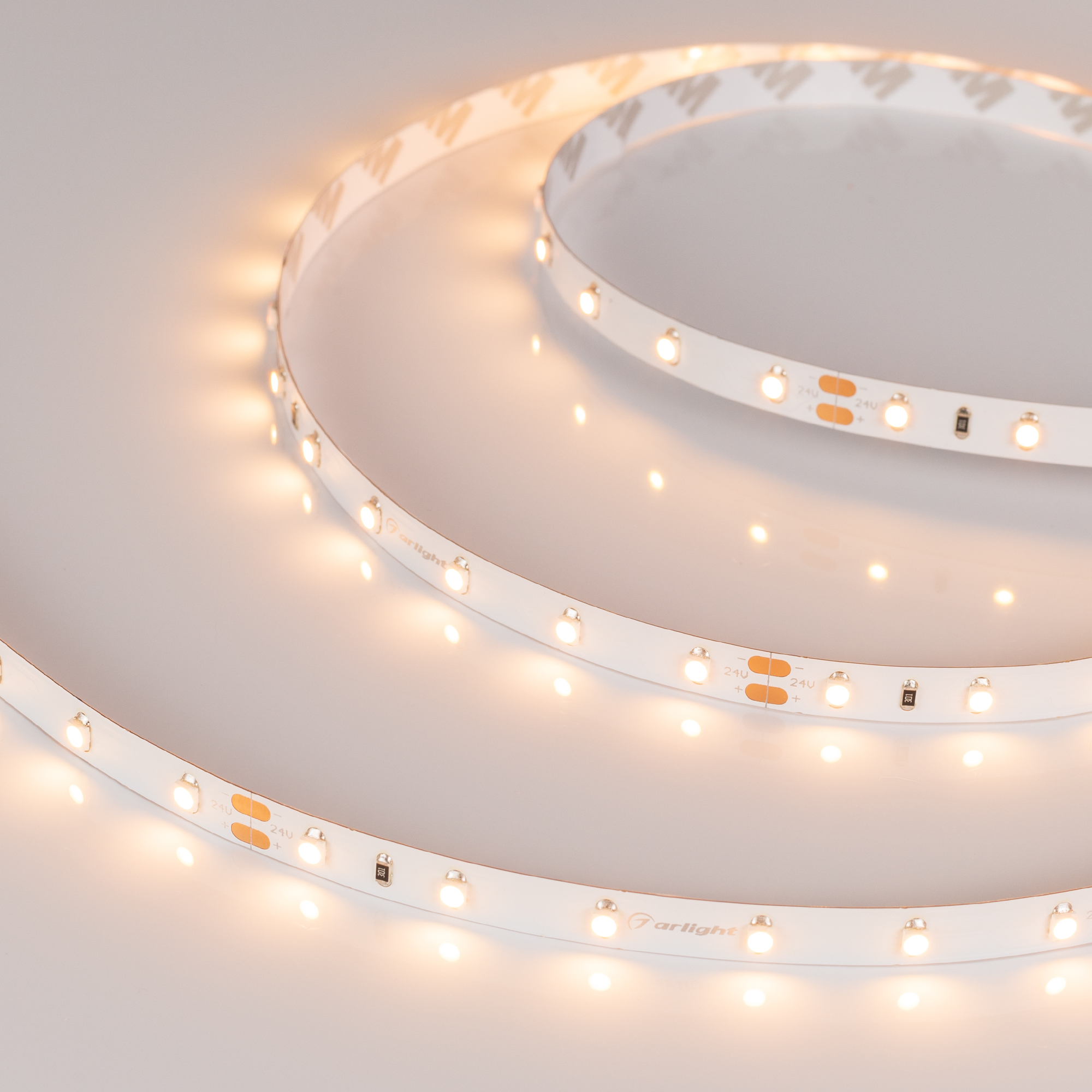Лента RT 2-5000 24V Warm2700 (3528, 300 LED, CRI98) (Arlight, 4.8 Вт/м, IP20) 021414(1) - Viokon.com