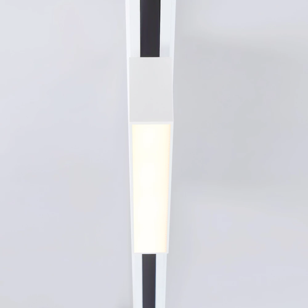 Трековый однофазный светодиодный светильник GL6761 WH белый LED 12W 3000K 300*22*48 - Viokon.com