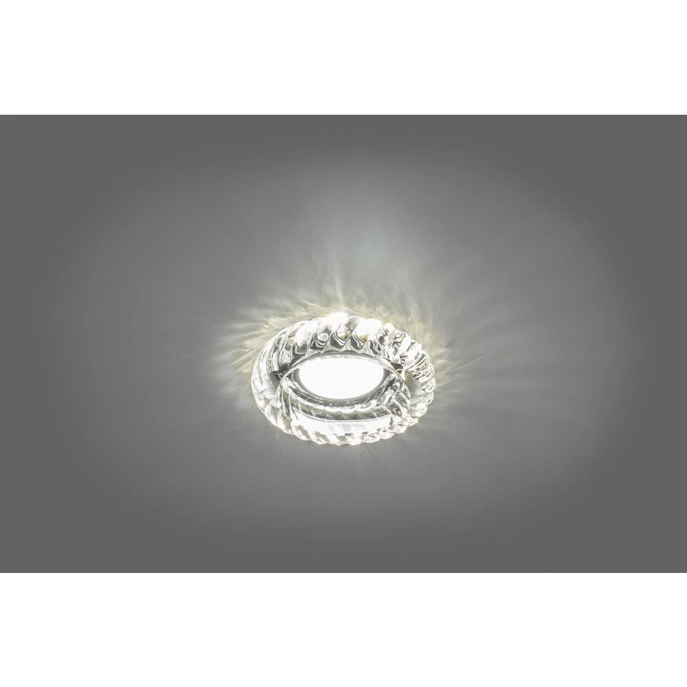 Светильник встраиваемый с белой LED подсветкой Feron JD359 потолочный MR16 G5.3 прозрачный (28610) - Viokon.com