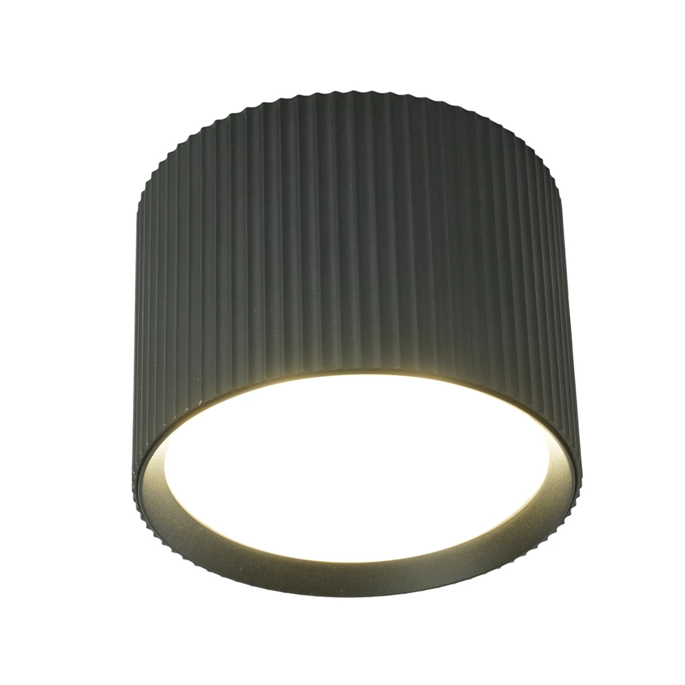 Светильник потолочный Feron HL458  Barrel ARIA 12W, 230V, GX53, черный (51671) - Viokon.com