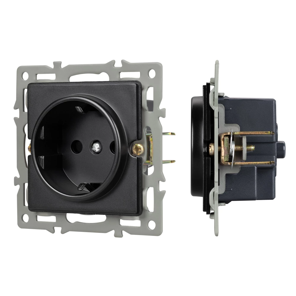 Механизм электрической розетки SCT-GP-MEU-PL-BK (250V, 16A) (Arlight, -) 043740 - Viokon.com
