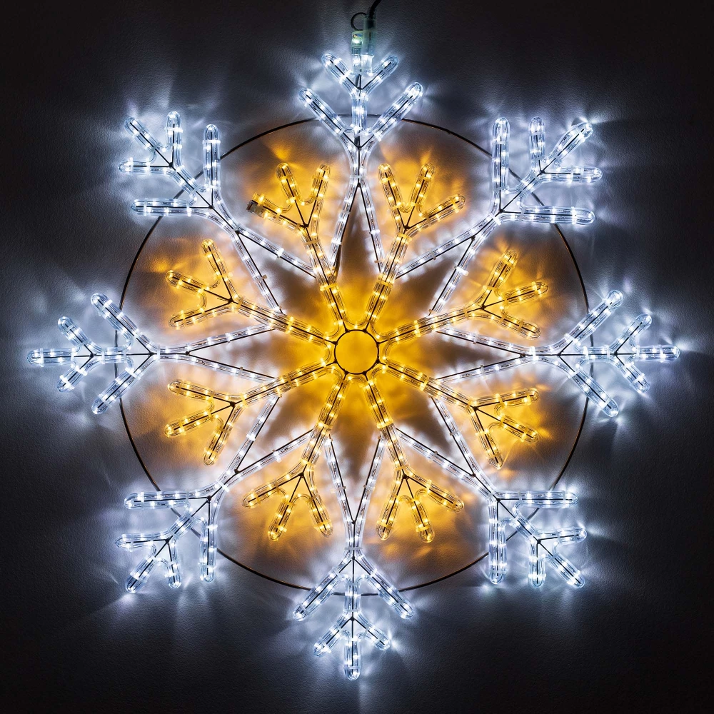 Фигура светодиодная ARD-SNOWFLAKE-M12-900x900-576LED White/Warm (230V, 36W) (Ardecoled, IP65, 1 год) 034262 - Viokon.com