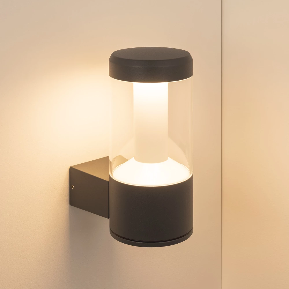 Светильник LGD-STEM-WALL-10W Warm3000 (GR, 185 deg, 230V) (Arlight, IP65 Металл, 3 года) 029985 - Viokon.com