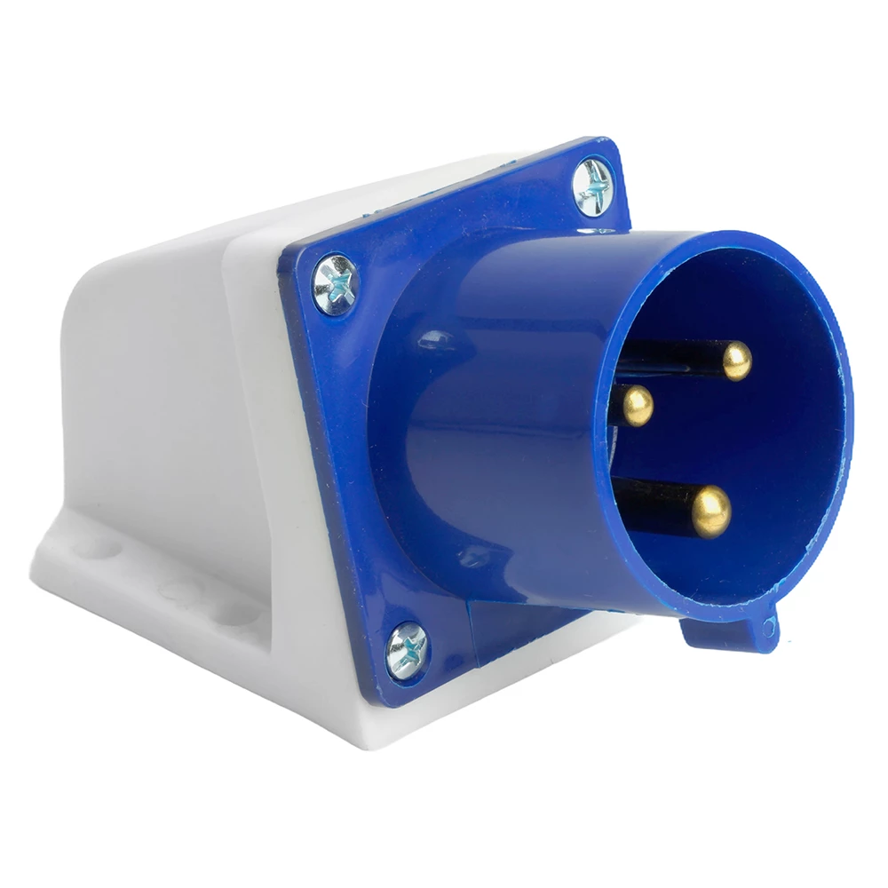 Вилка угловая ST-523 32А 220В 2P+PE IP44, PPG32-523-44, Stekker (49445) - Viokon.com