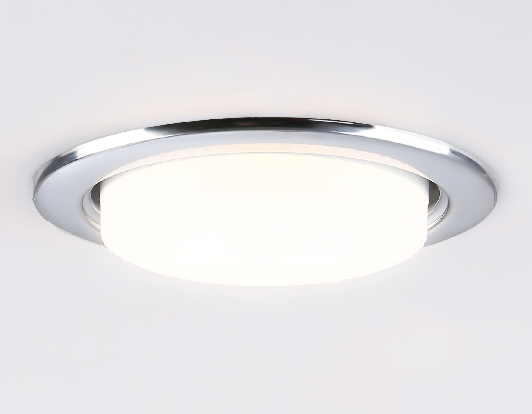 Светильник точечный встраиваемый со сменной лампой GX53 G10102 CH хром GX53 max 12W D106*38 - Viokon.com