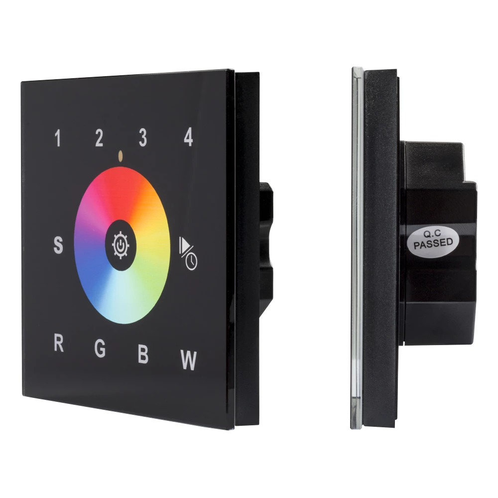 INTELLIGENT ARLIGHT Сенсорная панель DALI-901-11-4G-RGBW-DT8-IN Black (BUS/230V) (IARL, IP20 Пластик, 3 года) 037201 - Viokon.com