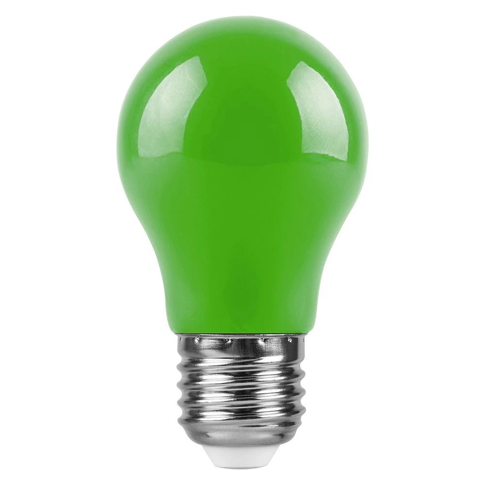 Лампа светодиодная Feron LB-375 E27 3W матовая 230V зеленая (25922) - Viokon.com