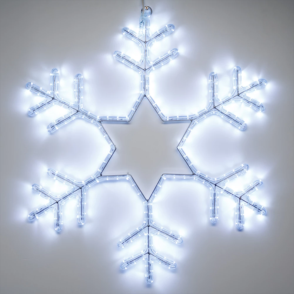 Фигура cветодиодная ARD-SNOWFLAKE-M4-750x750-324LED White (230V, 18W) (Ardecoled, IP65, 1 год) 025307 - Viokon.com