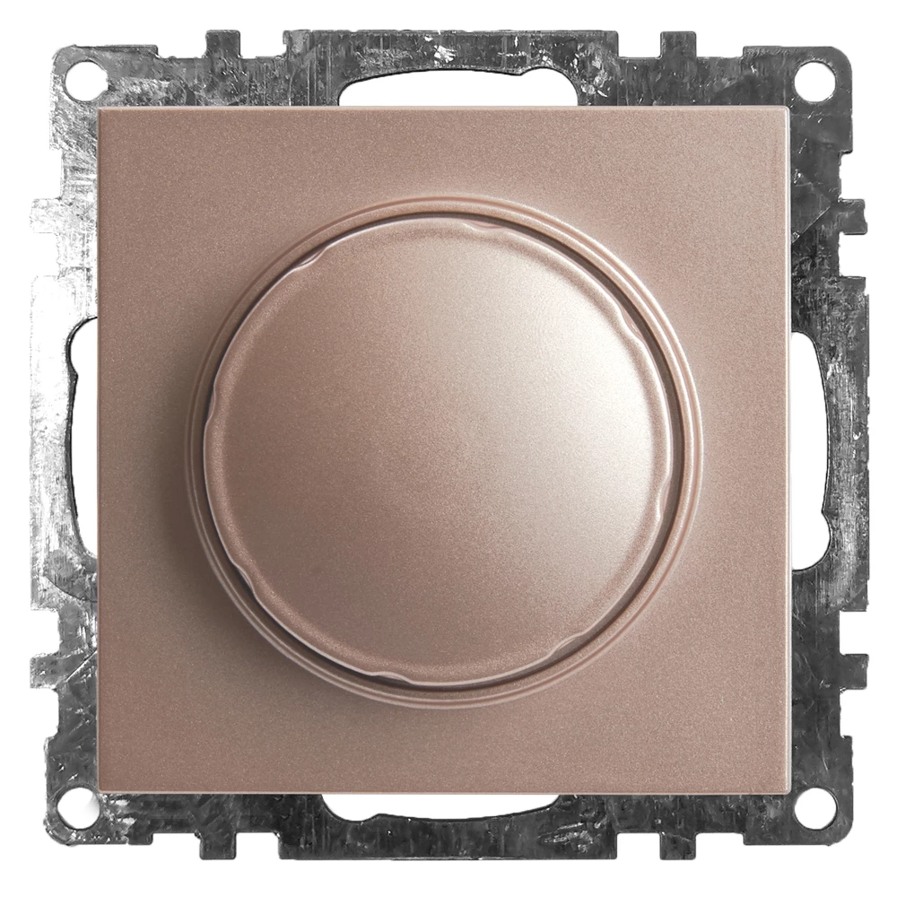 Выключатель диммирующий TRIAC(механизм), STEKKER GLS10-7106-02, 250V, 500W, серия Катрин, шампань (39601) - Viokon.com