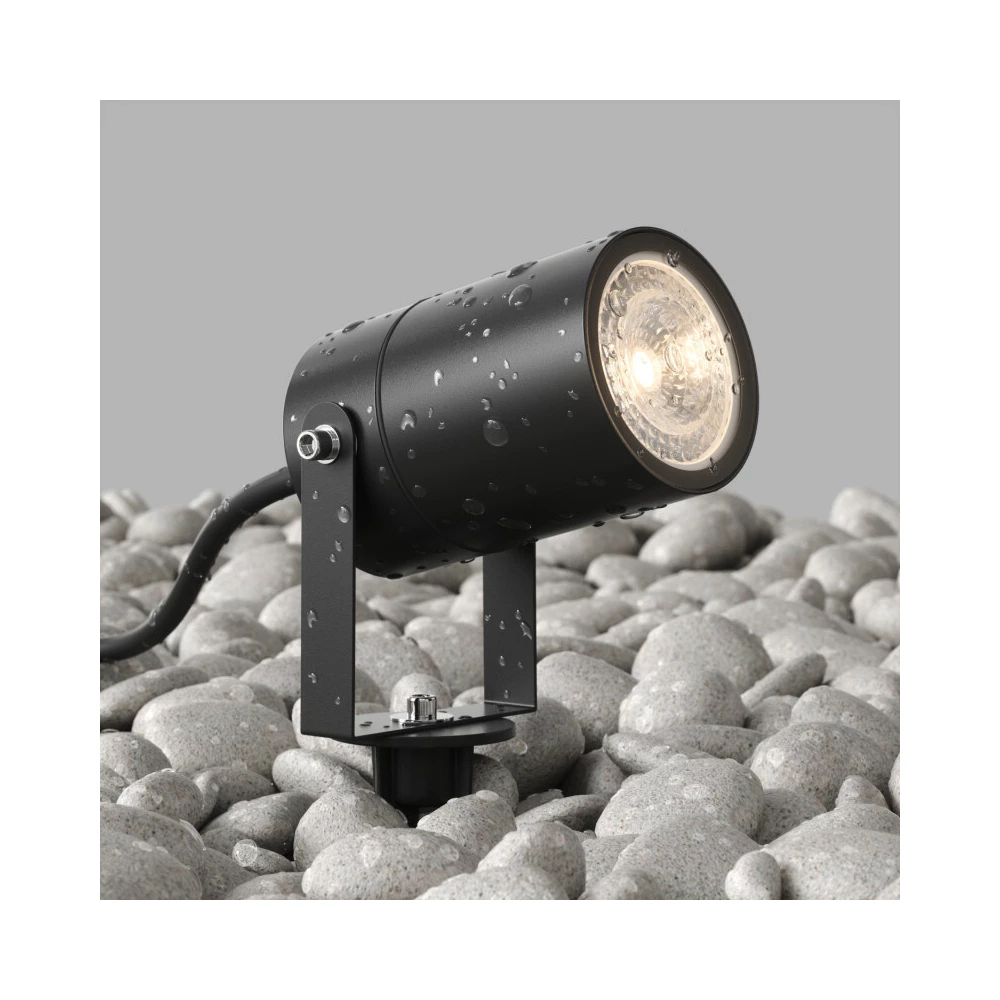 DK9800-BK Грунтовый светильник MOSS IP65 GU10 LED до 15 Вт черный алюминий - Viokon.com