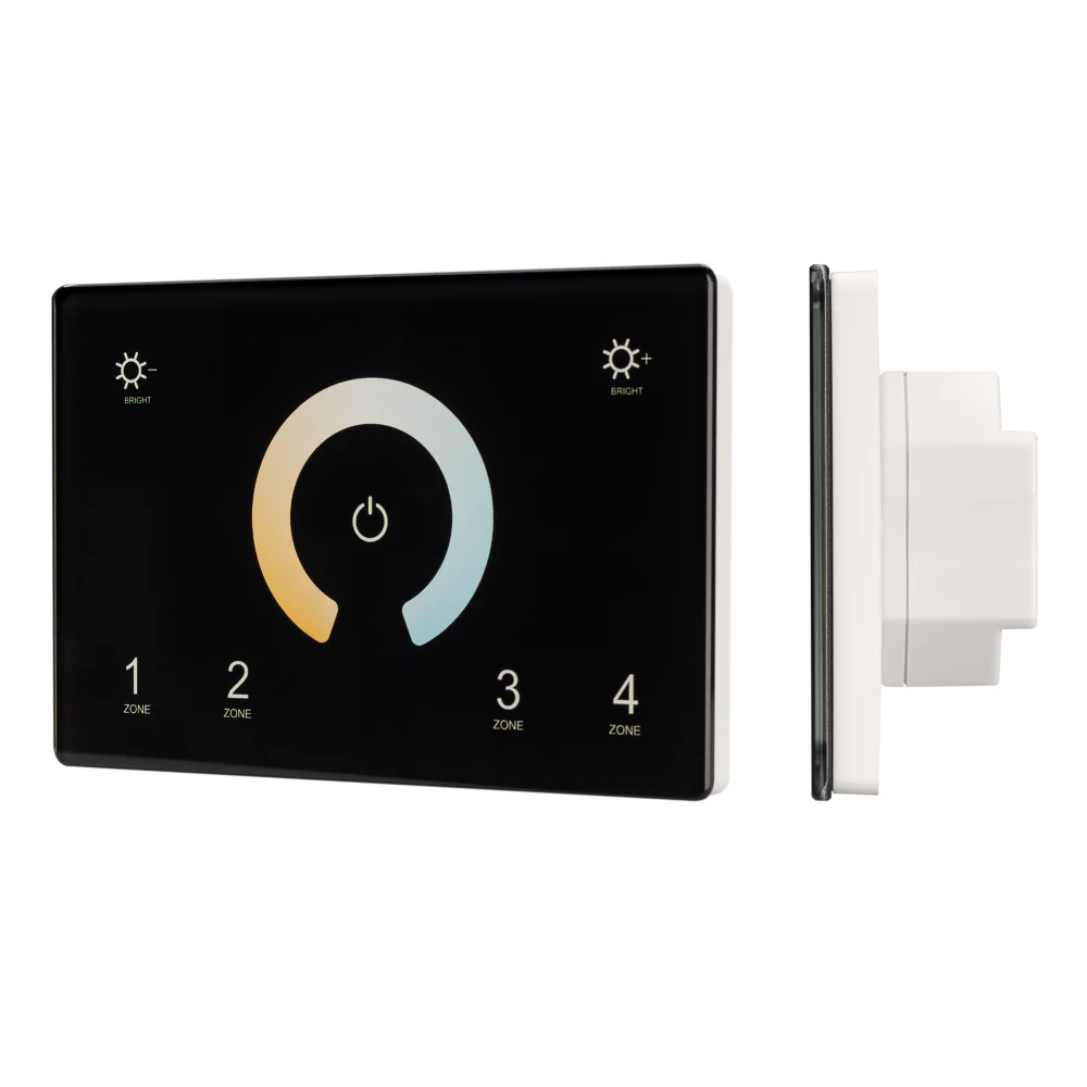 Панель Sens SMART-P81-MIX Black (230V, 4 зоны, 2.4G) (Arlight, IP20 Пластик, 5 лет) 028401 - Viokon.com