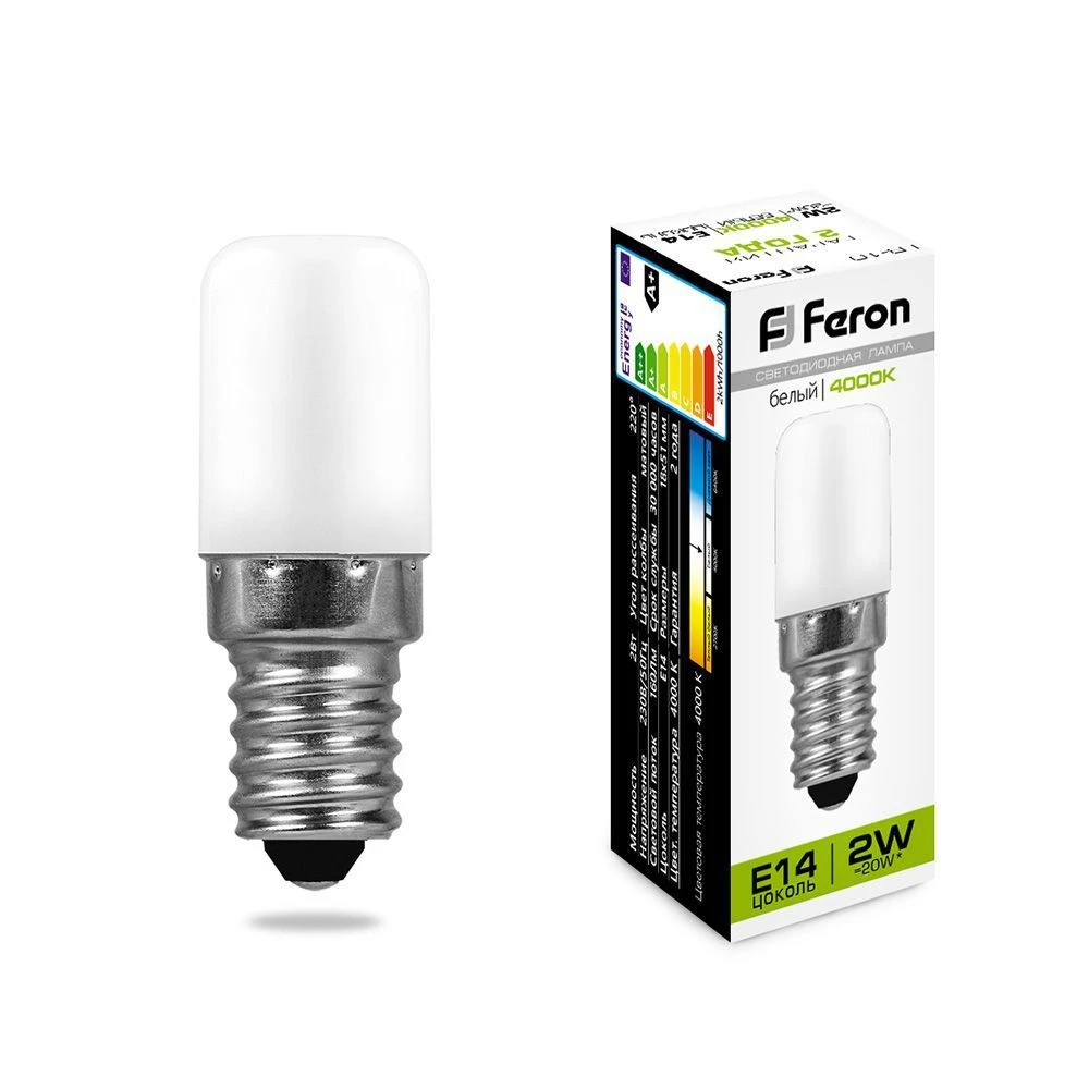 Лампа светодиодная Feron LB-10 E14 2W 230V 4000K (25897) - Viokon.com