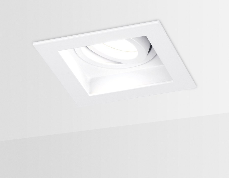 Точечный поворотный светильник MR16 TN180 WH белый GU5.3 100*100*40 - Viokon.com