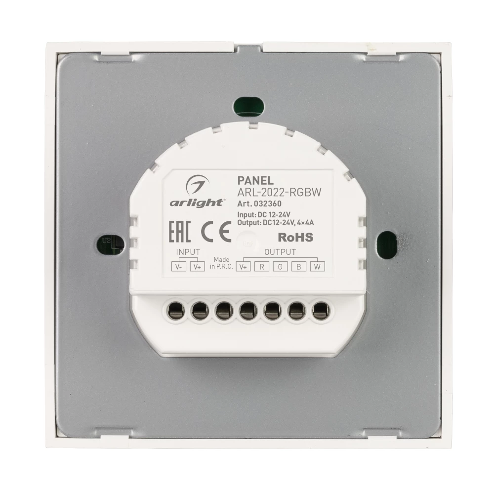 Панель ARL-2022-RGBW (12-24V, 4x4A, Sens) (Arlight, IP20 Пластик, 3 года) 032360 - Viokon.com