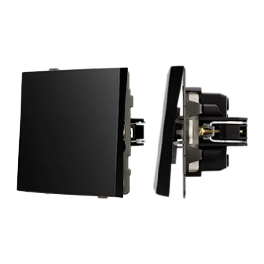 Механизм выключателя одноклавишный проходной SWT-TENDO-MKP1-PL-BK (230V, 10A) (Arlight, Черный) 054041 - Viokon.com