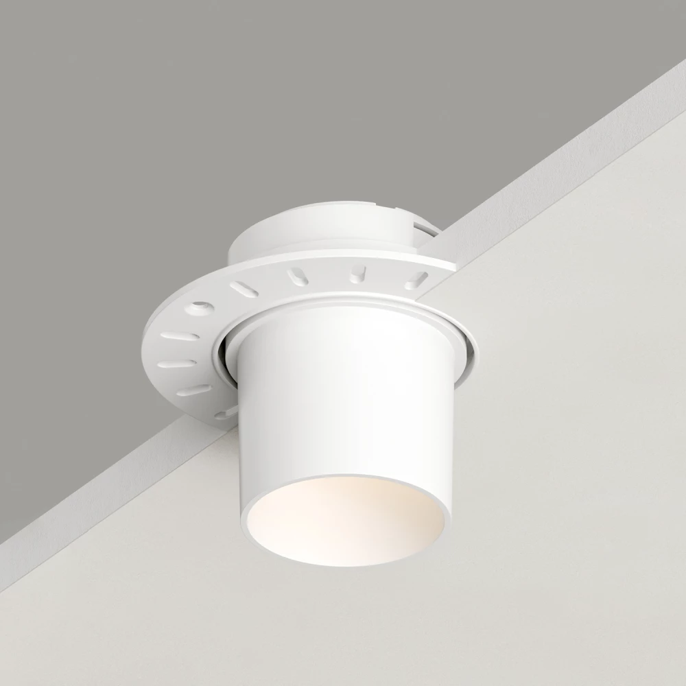 DK3057-WH Встраиваемый светильник под шпатлевку IP20 до 15 Вт LED GU53 белый пластик - Viokon.com