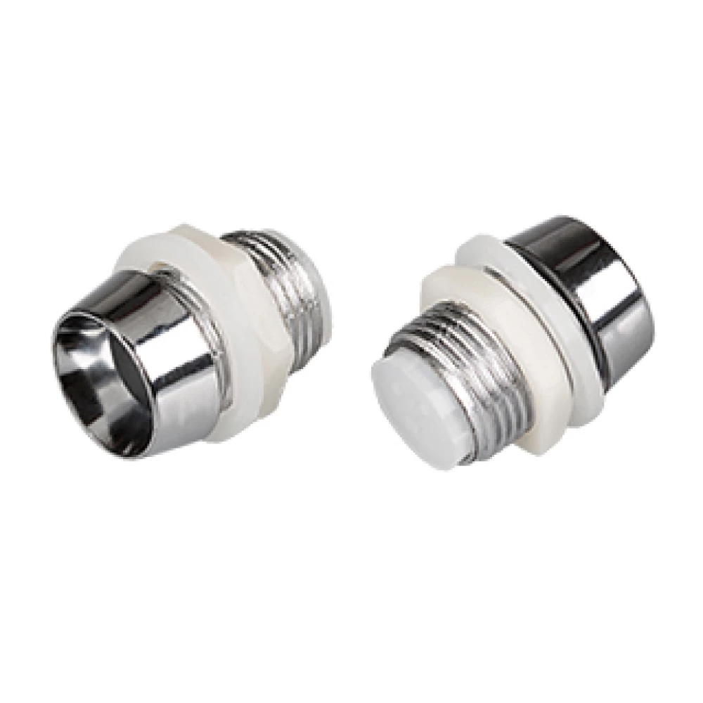 8PC Держатель 8мм (хром.пластик, с гайкой) (Arlight, 8мм (круглый)) 004797 - Viokon.com