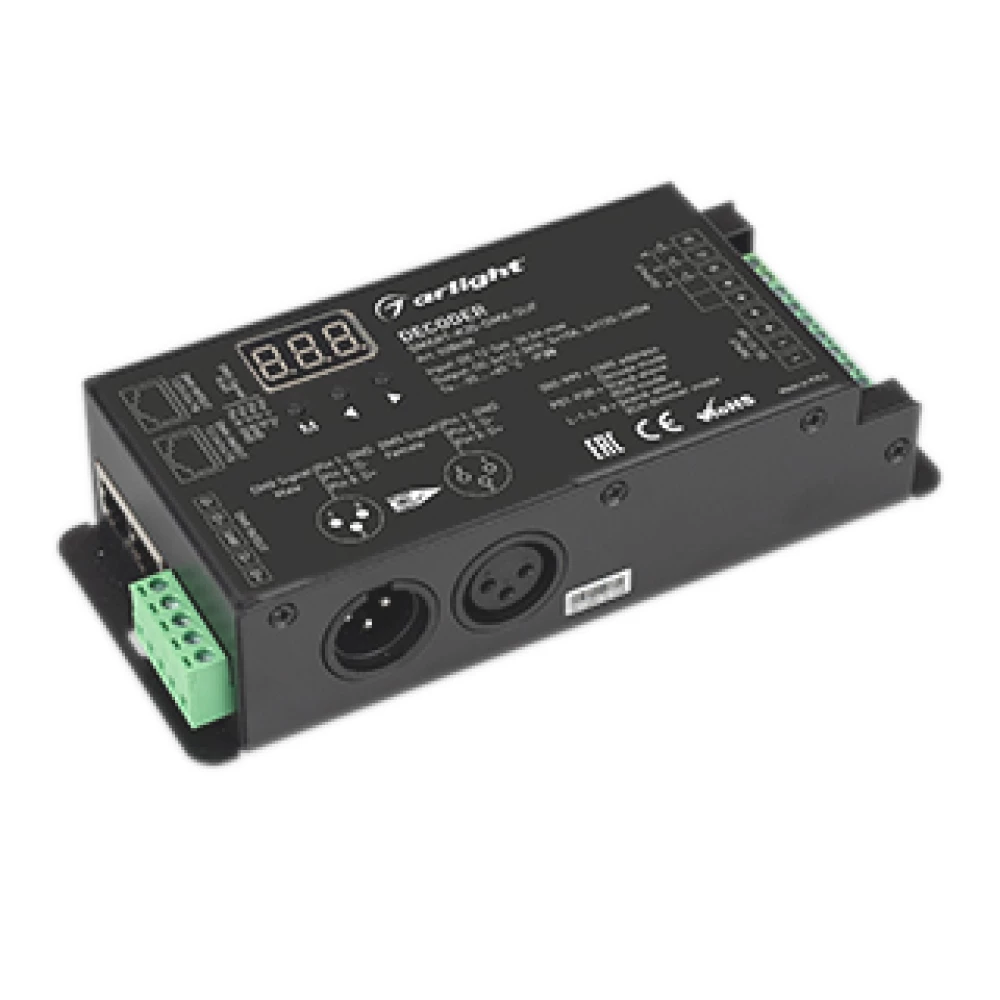 Декодер SMART-K35-DMX-SUF (12-36V, 3x10A, XLR3) (Arlight, Металл) 028408 - Viokon.com