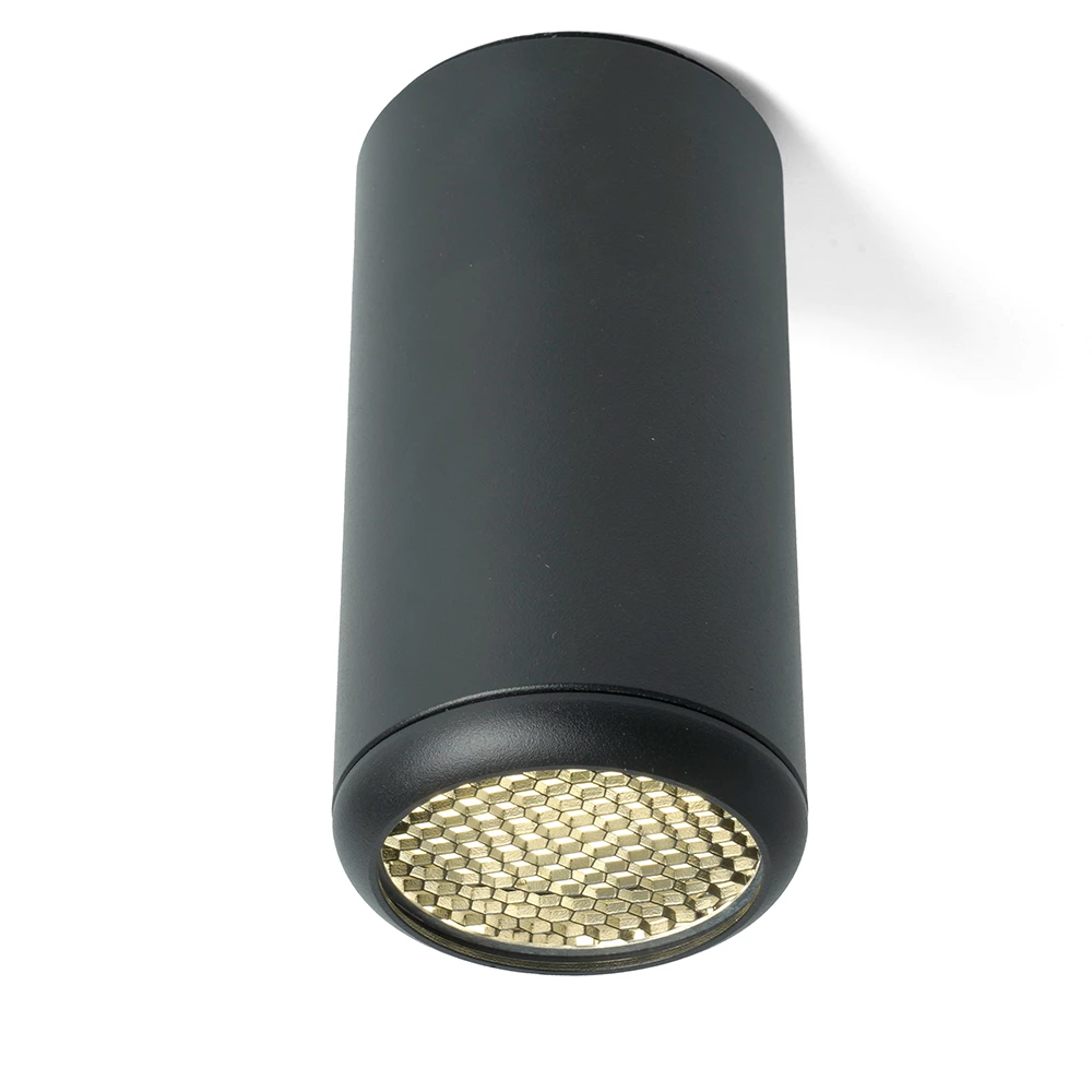 Светильник потолочный Feron ML184 Barrel ECHO  MR16 GU10 35W 230V, черный, с антибликовой сеточкой (48392) - Viokon.com