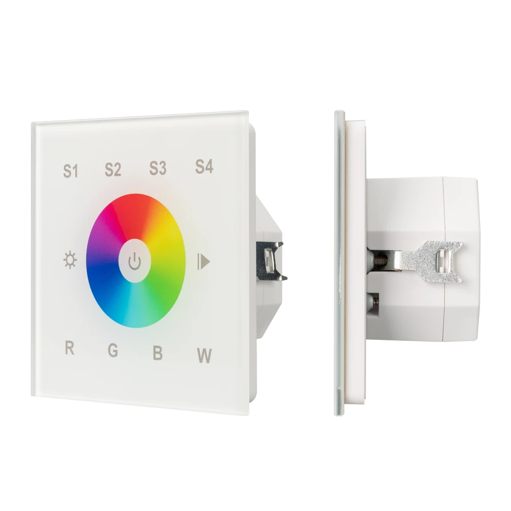 INTELLIGENT ARLIGHT Сенсорная панель DALI-901-11-4G-RGBW-DT8-IN White (BUS/230V) (IARL, IP20 Пластик, 3 года) 037202 - Viokon.com