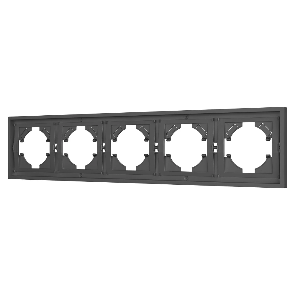Рамка пластиковая FRM-TENDO-SFPL-5-GR (Arlight, Матовый графитовый) 054659 - Viokon.com