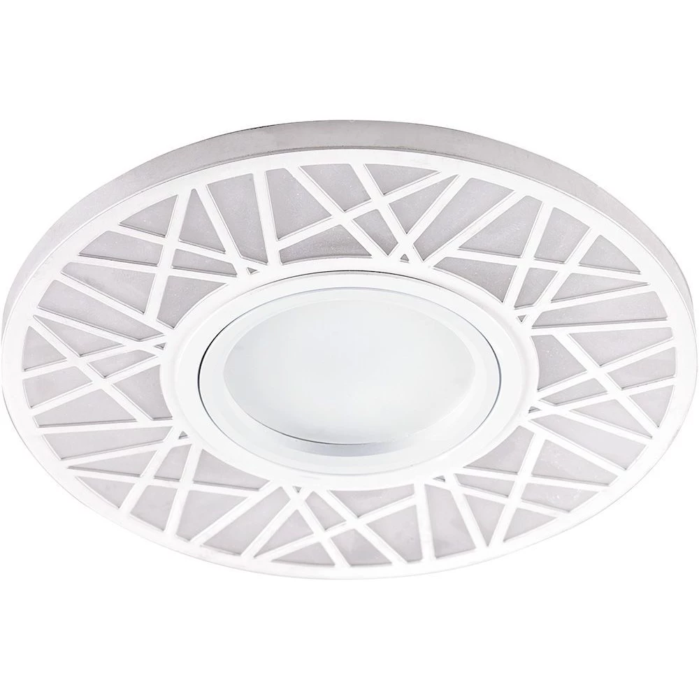 Светильник встраиваемый с LED подсветкой Feron CD991 потолочный MR16 G5.3 белый (32675) - Viokon.com