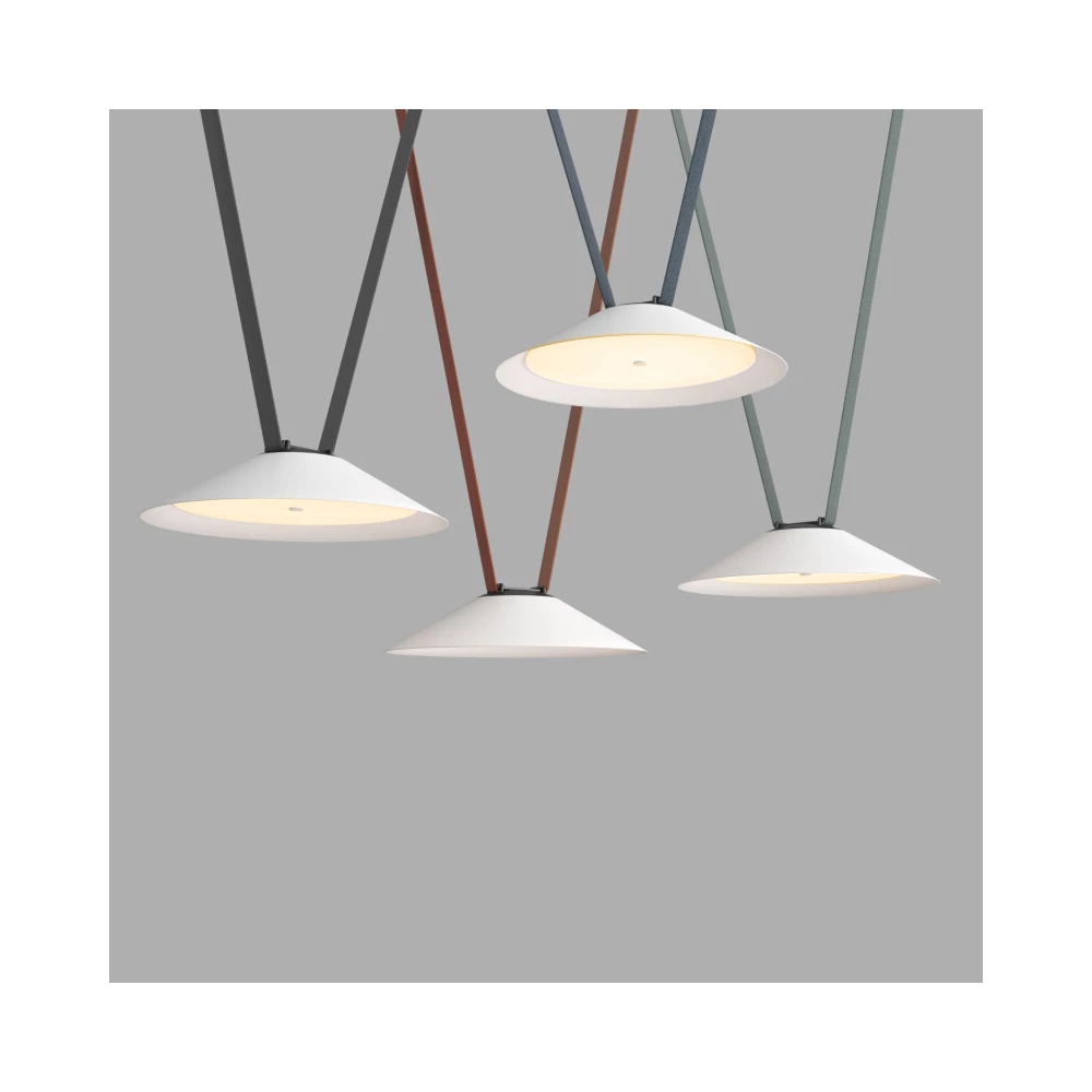 DK5565-WHBK Cветильник для трека-ремня Belty серия Flow со светодиодом D300H71мм 48V DC 12W RA90 120 3000K IP20 белый с черным алюминий - Viokon.com