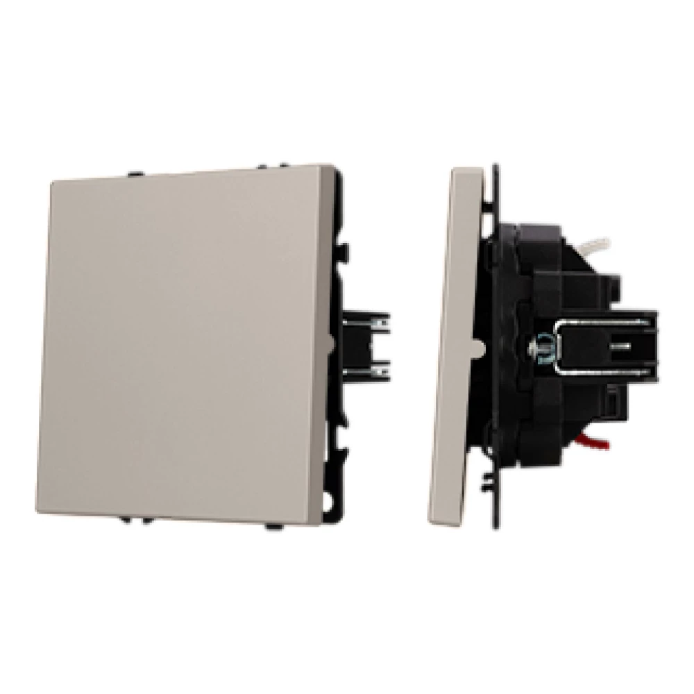 Механизм выключателя одноклавишный проходной SWT-NOBE-MKP1-SFPL-CA (230V, 10A) (Arlight, Кашемир) 059432 - Viokon.com