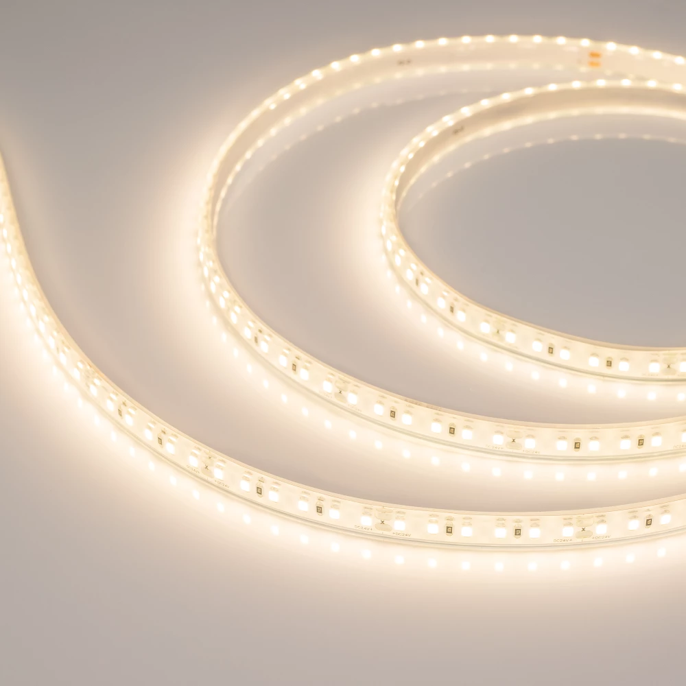 Лента герметичная RTW-PU-A120-10.5mm 24V Warm3000 (16.8 W/m, IP68, 2835, 5m) (Arlight, -) 029043(2) - Viokon.com