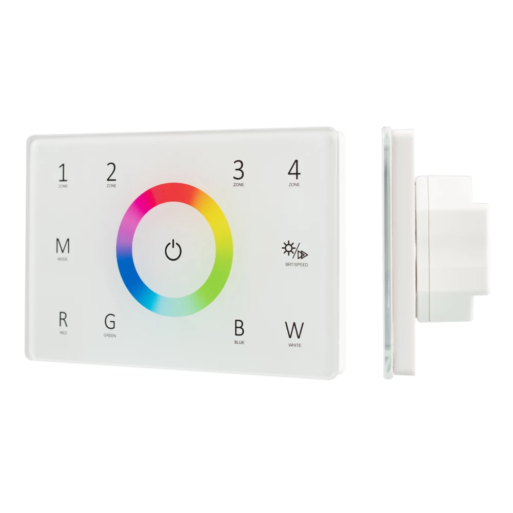 Панель Sens SMART-P85-RGBW White (230V, 4 зоны, 2.4G) (Arlight, IP20 Пластик, 5 лет) 028404 - Viokon.com