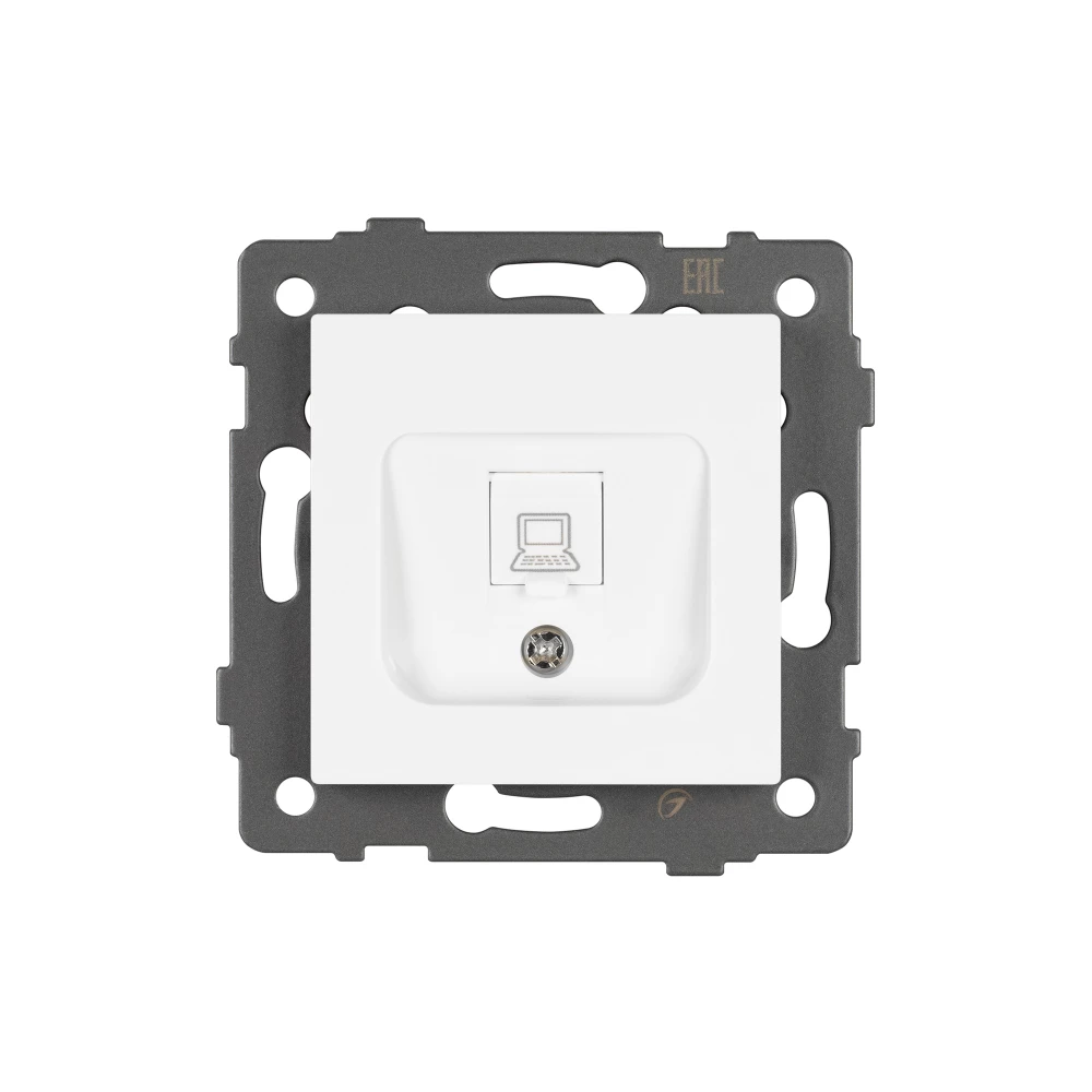 Механизм компьютерной розетки SCT-MPC1-PL-WH-V (RJ-45, CAT6) (Arlight, -) 049842 - Viokon.com