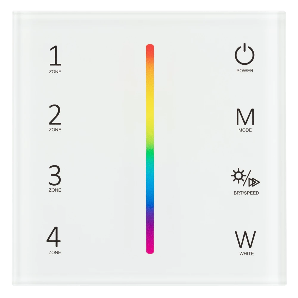Панель Sens SMART-P45-RGBW White (230V, 4 зоны, 2.4G) (Arlight, IP20 Пластик, 5 лет) 028140 - Viokon.com
