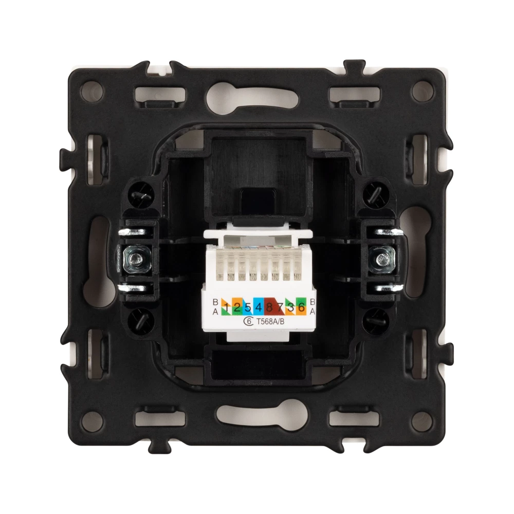 Механизм компьютерной розетки SCT-NOBE-MPC1-SFPL-WH (RJ-45, CAT6) (Arlight, Белый кварц) 054304 - Viokon.com