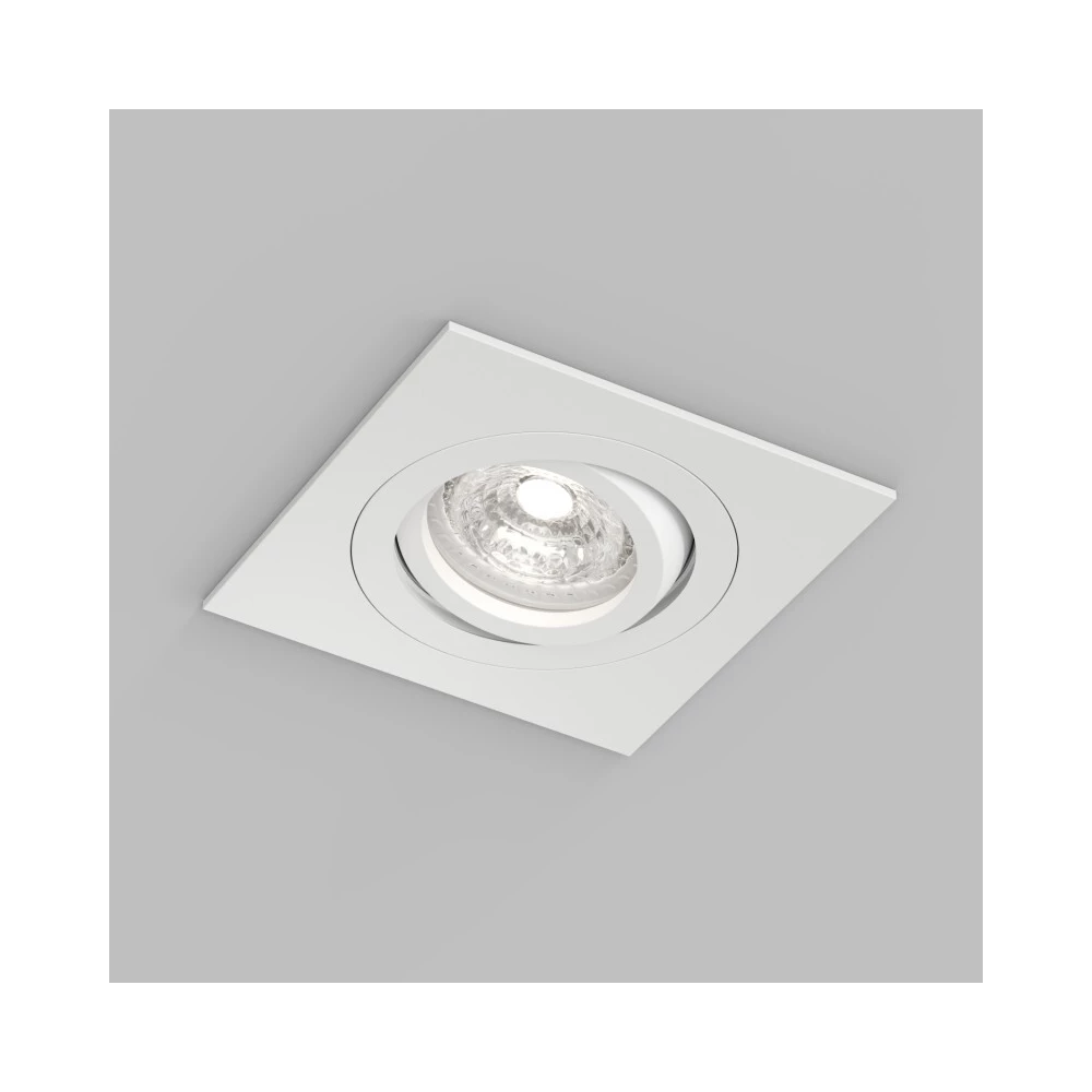 Встраиваемый влагозащищнный светильник HYDRO IP44 до 15 Вт LED GU10 алюминий белый - Viokon.com