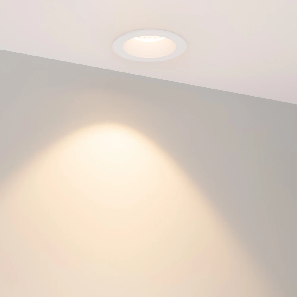 Светильник MS-ATOLL-BUILT-R86-10W Warm3000 (WH, 60 deg, 230V) (Arlight, IP54 Металл, 5 лет) 044595 - Viokon.com