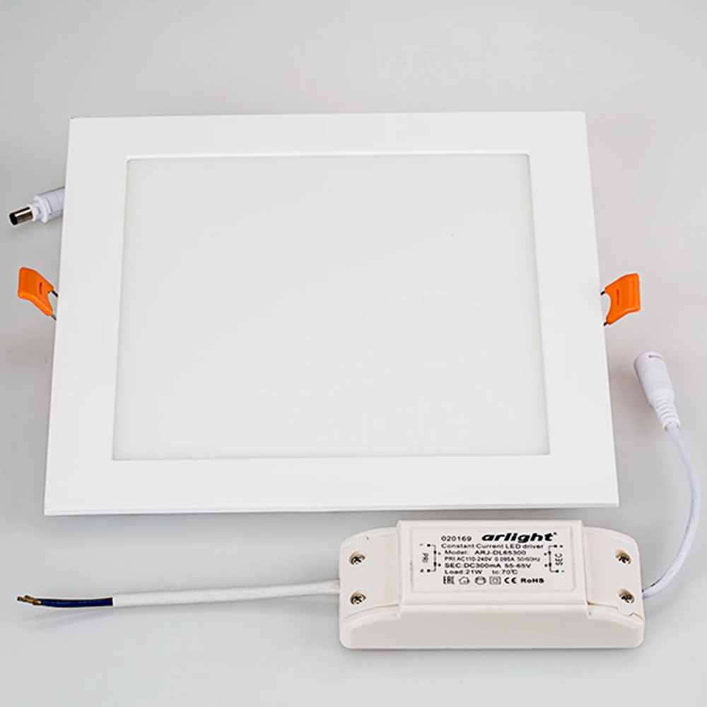 Светильник DL-225x225M-21W Warm White (Arlight, IP40 Металл, 3 года) 020137 - Viokon.com