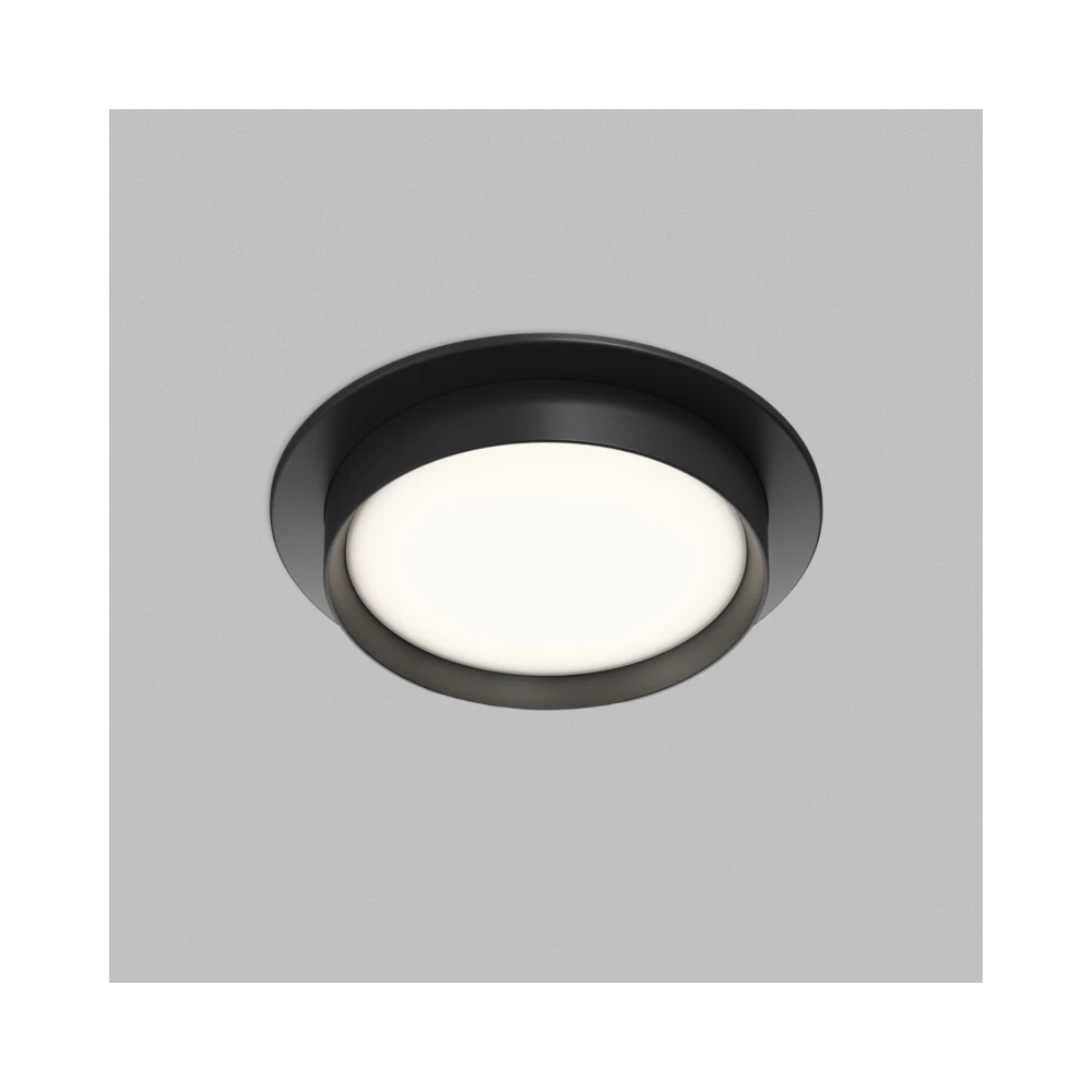 Встраиваемый светильник RATIO GX53 до 15 Вт LED IP20 черный алюминий акрил - Viokon.com