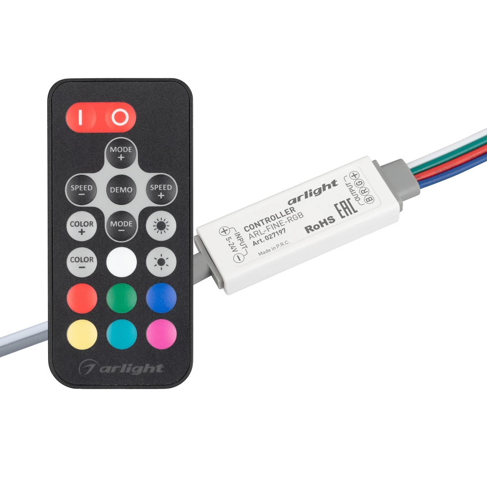 Контроллер ARL-FINE-RGB Black (5-24V, 3x2A, RF ПДУ 18кн) (Arlight, IP20 Пластик, 1 год) 027197 - Viokon.com