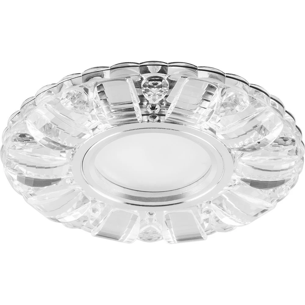 Светильник встраиваемый с белой LED подсветкой Feron CD921 потолочный MR16 G5.3 прозрачный (28896) - Viokon.com