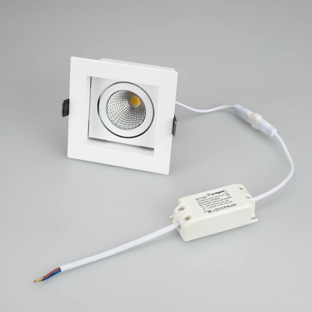 Светильник CL-KARDAN-S102x102-9W Day (WH, 38 deg) (Arlight, IP20 Металл, 3 года) 024122 - Viokon.com
