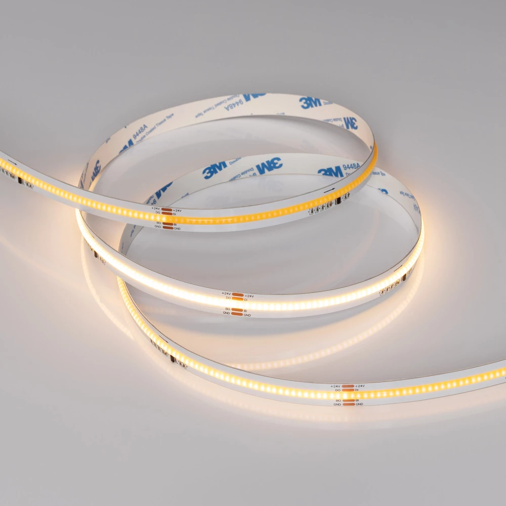 Лента SPI-COB-X378-12mm 24V Warm2700-PX63-BPT (7 W/m, IP20, 5m) (Arlight, бегущий огонь) 041737 - Viokon.com