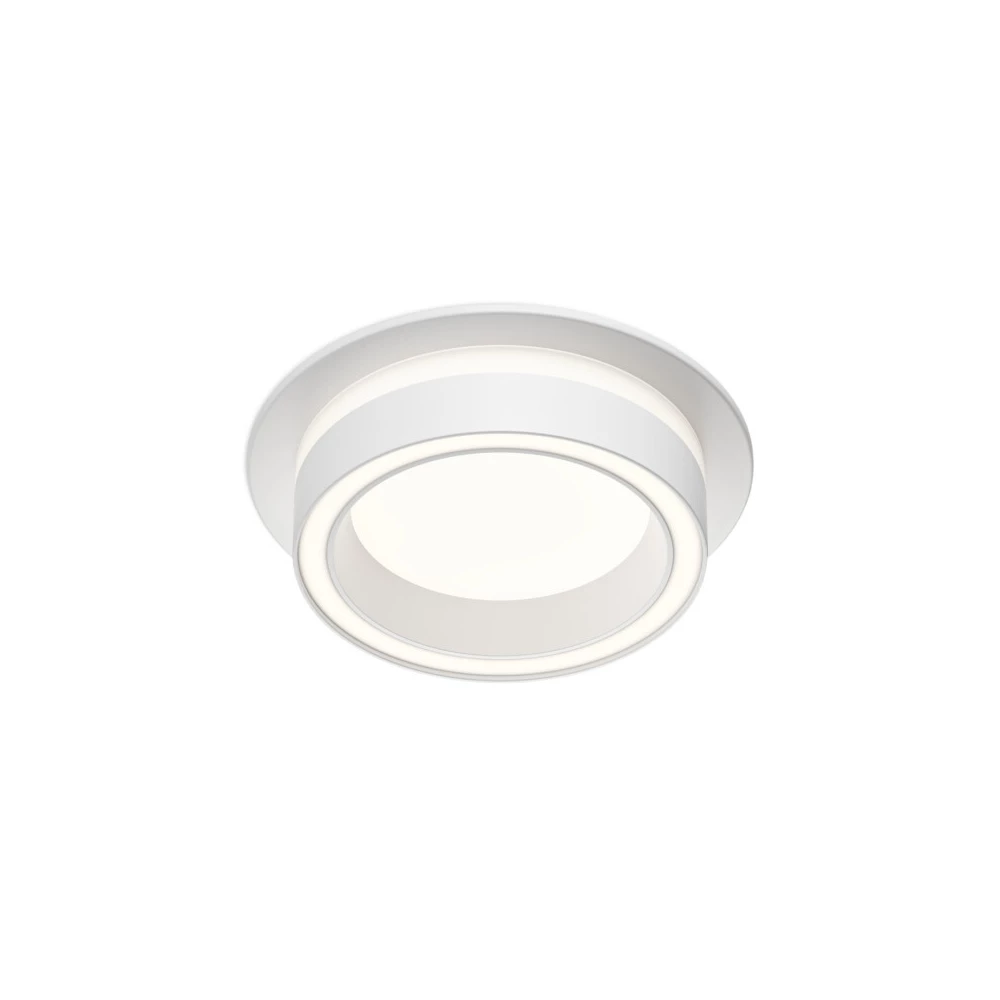 Встраиваемый светильник GLOW GX53 до 15 Вт LED IP20 белый алюминий акрил - Viokon.com