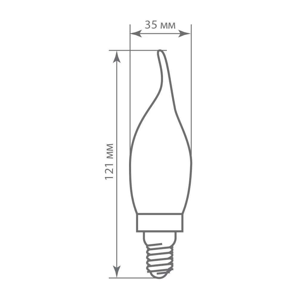 Лампа светодиодная диммируемая Feron LB-69 Свеча на ветру  E14 5W 4000K (25654) - Viokon.com