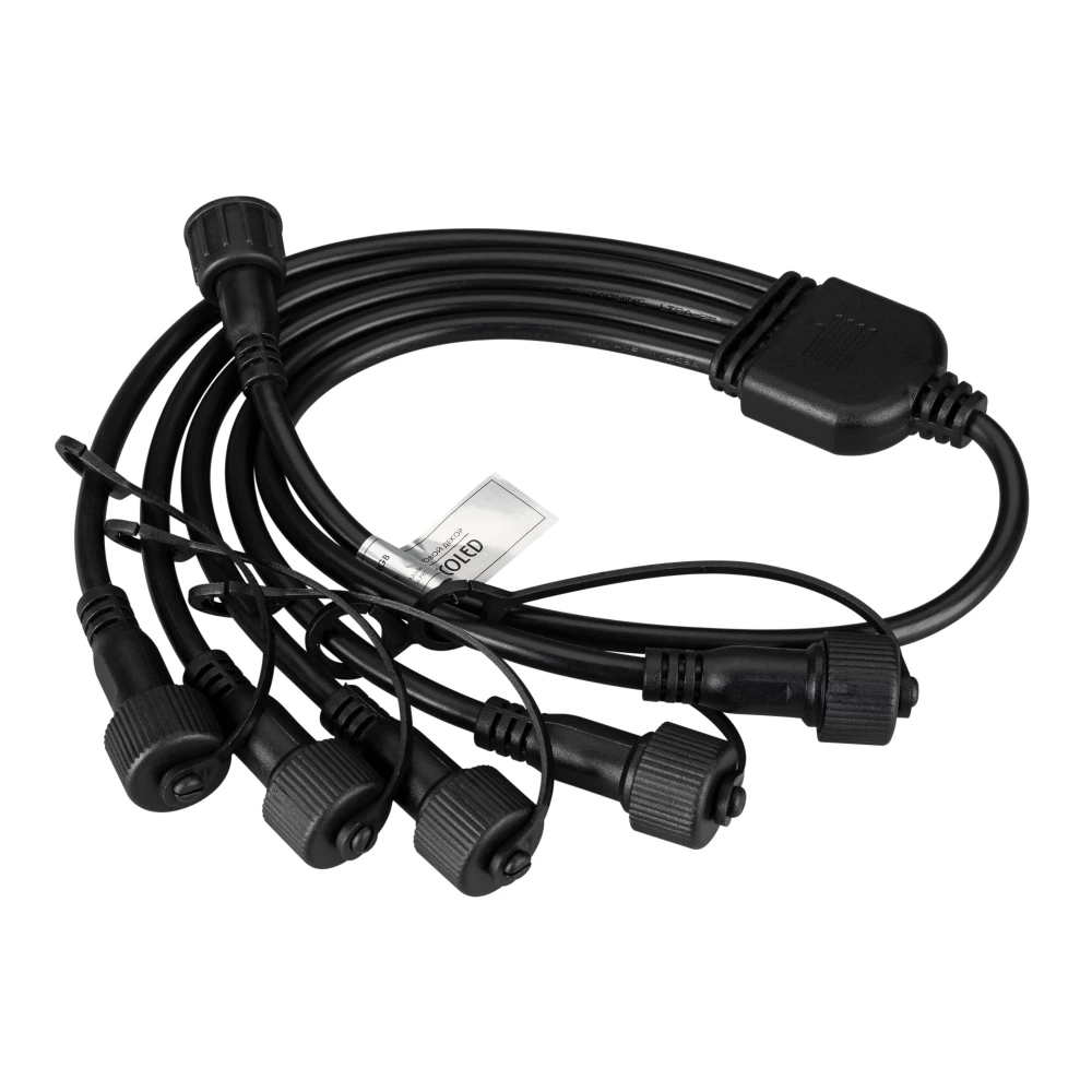 Коннектор питания ARD-CLASSIC-SYNC-RGB Black (230V, 5 ports) (Ardecoled, Закрытый) 031791 - Viokon.com