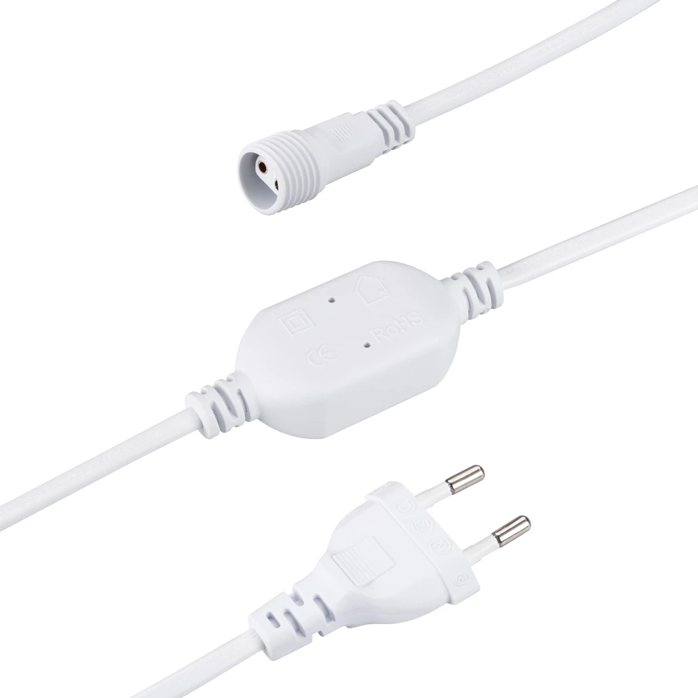 Шнур питания ARD-ICICLE-CLASSIC-1.5M White (230V, 1.6A) (Ardecoled, -) 042830 - Viokon.com